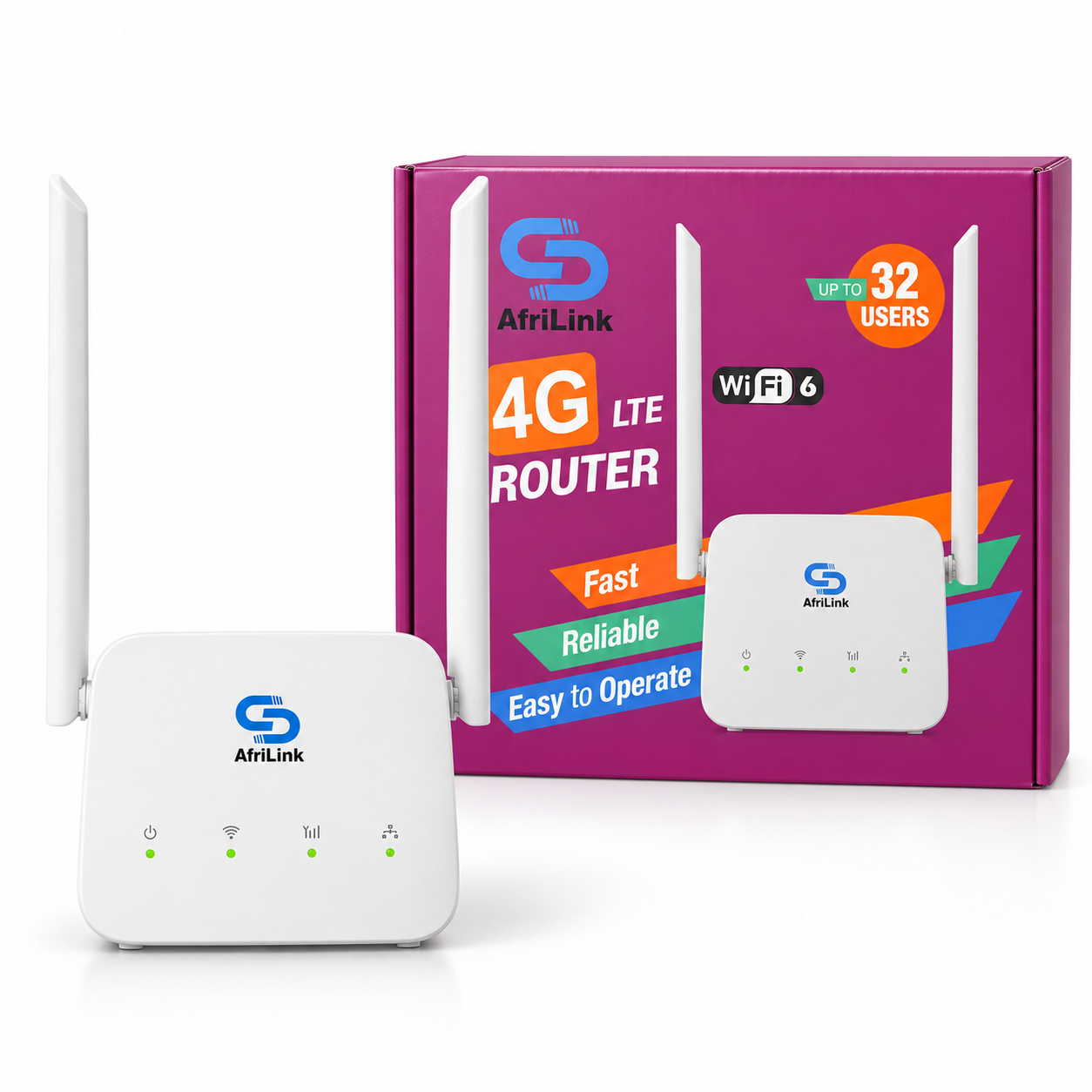 New AfriLink WiFi 6 4G LTE Router With 4000mAh Battery Capacity For Sale in Madina Zongo