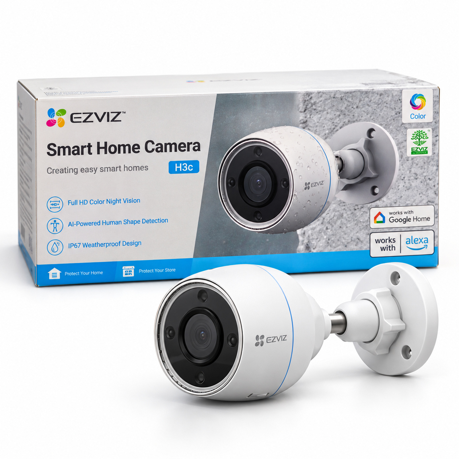 New Ezviz (H3c) Smart Home Camera 1080P (White) For Sale in Madina Zongo