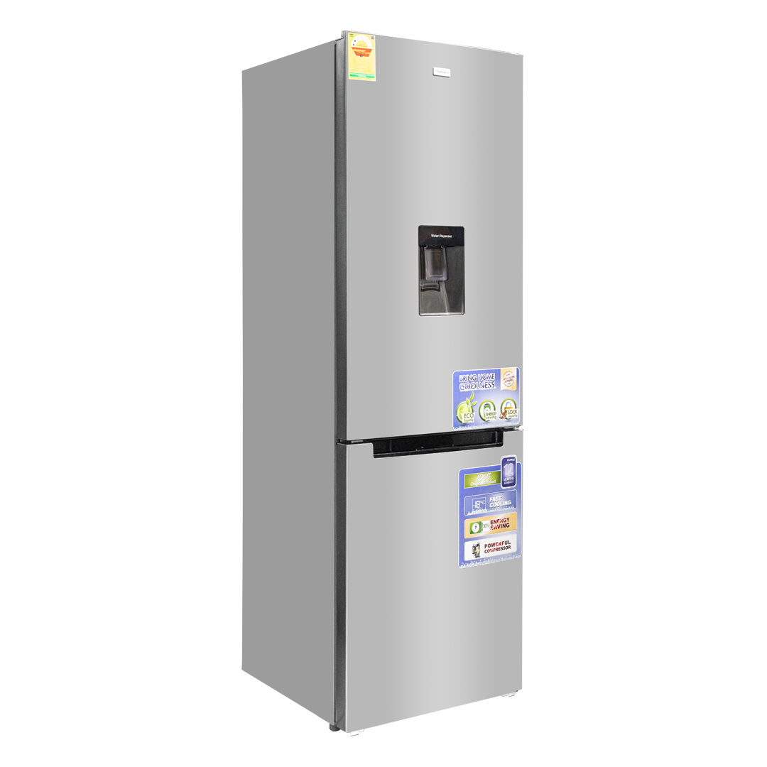 New Nasco-NASD2-40D Fridge Bottom Freezer 307ltr Silver Water Dispenser (Silver) For Sale in Madina Zongo