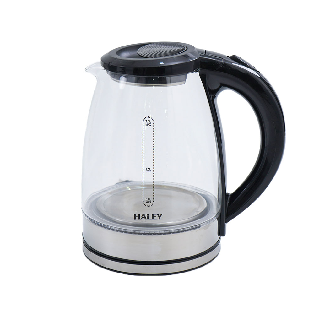 New Haley-HY-8861 Transparent Kettle 2.2Ltr 1800W with Led Light (Clear/Transparent) For Sale in Madina Zongo