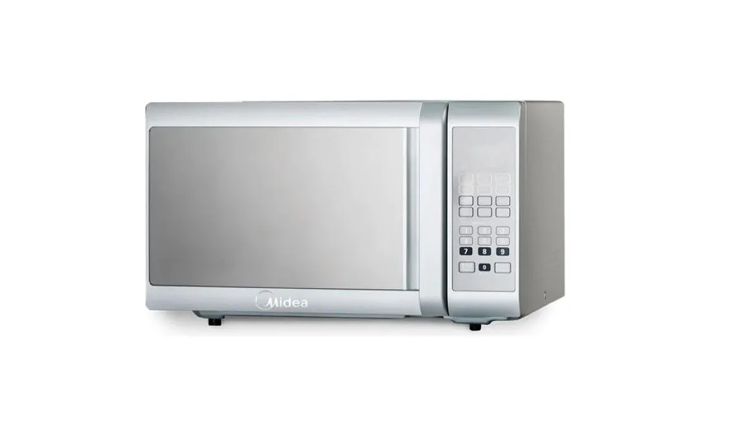 New Midea-EM928ETB Microwave Solo 28 LTR Silver 1150Watts. (Silver) For Sale in Madina Zongo