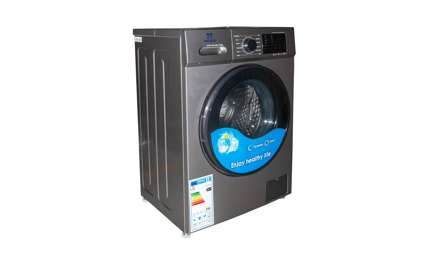 New Nasco-7KGSEBD Washing Machine Front Load Silver inverter Fully Automatic 7Kg (Silver) For Sale in Madina Zongo