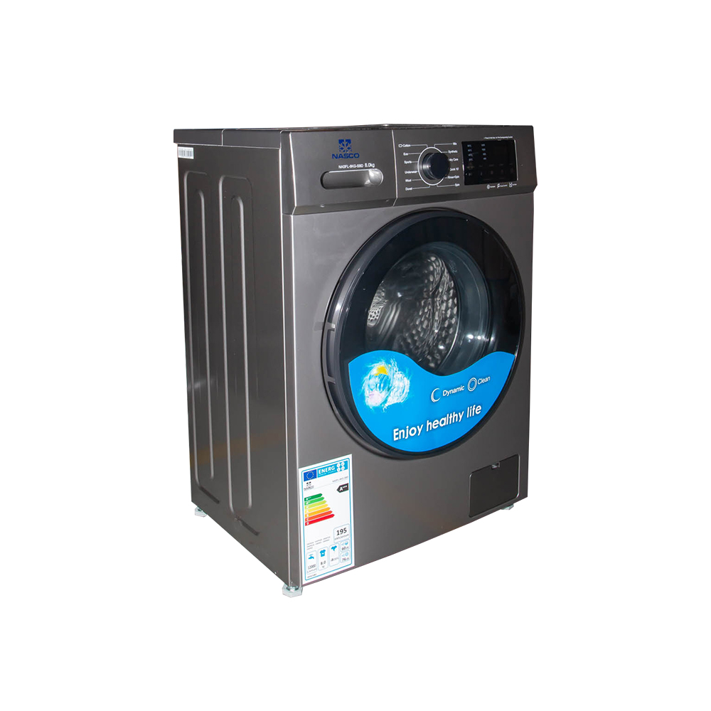 New Nasco-NASFL-9KG-SBD Washing Machine Front Load (Silver) For Sale in Madina Zongo