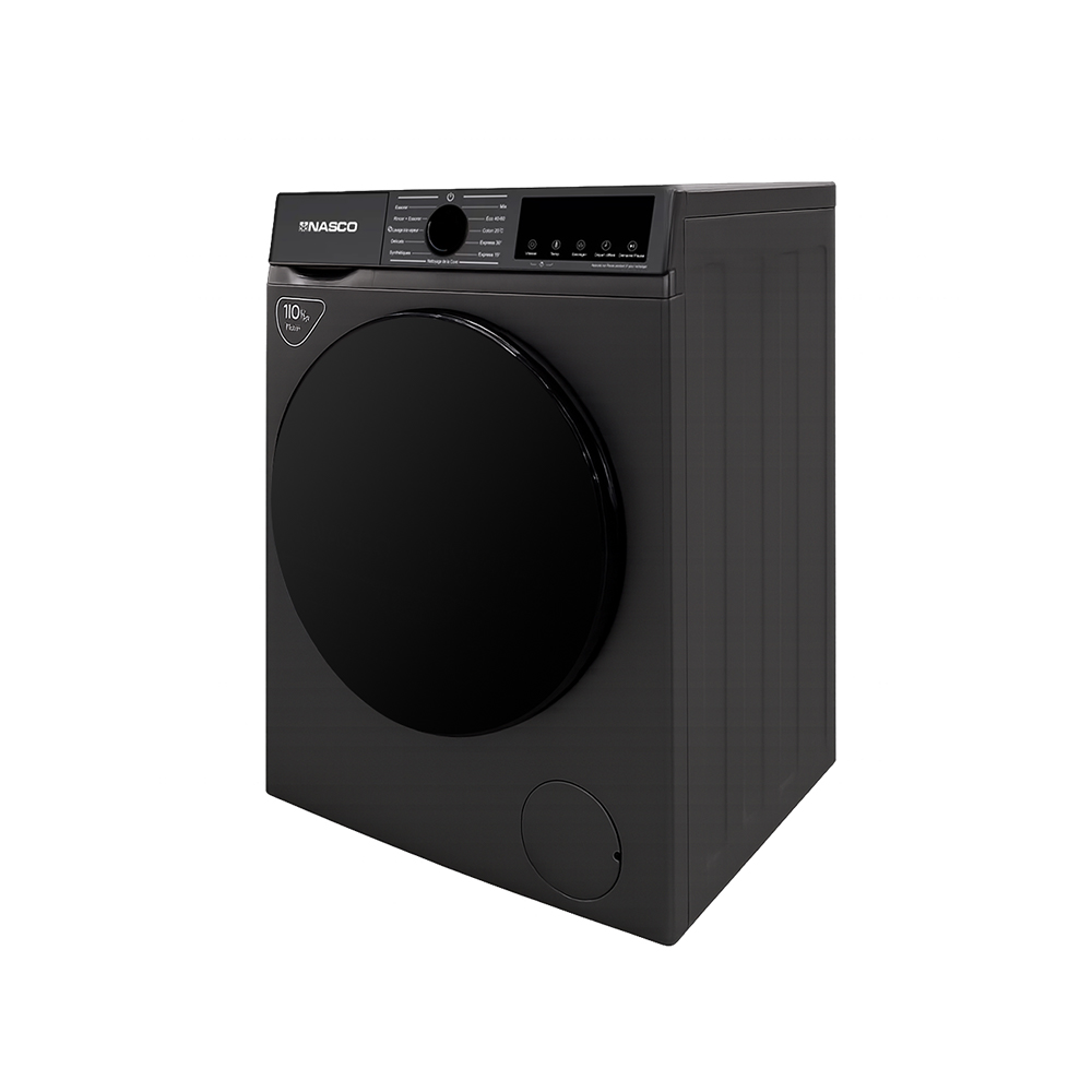 New Nasco-NASFL-JS10KG-S 10kg Washing Machine Front Load Full Automatic Silver (Silver) For Sale in Madina Zongo