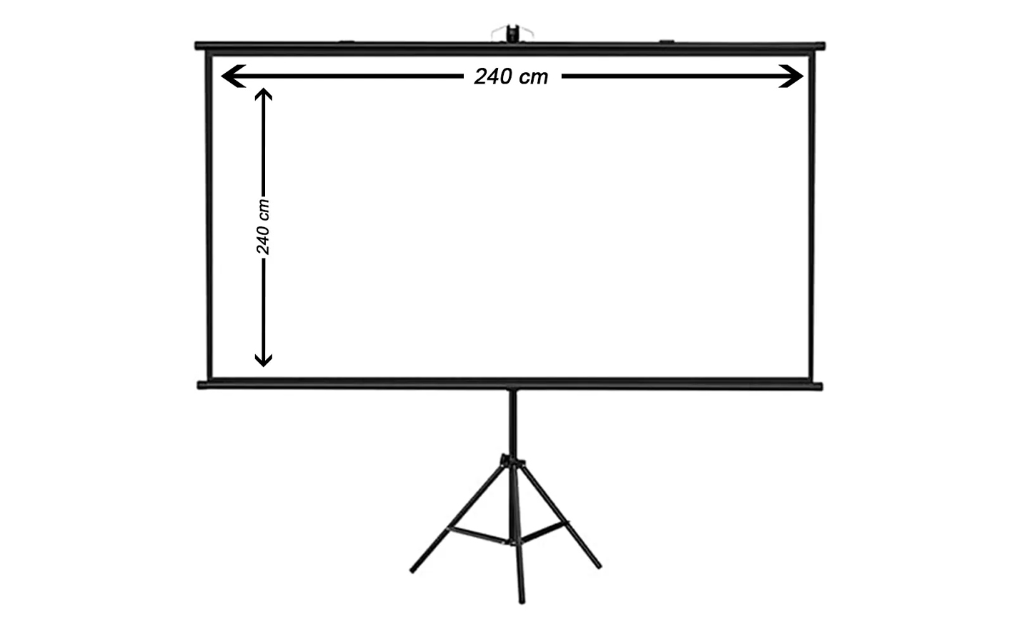 New Projector Screen 240cm x 240cm Tripod (Black) For Sale in Madina Zongo