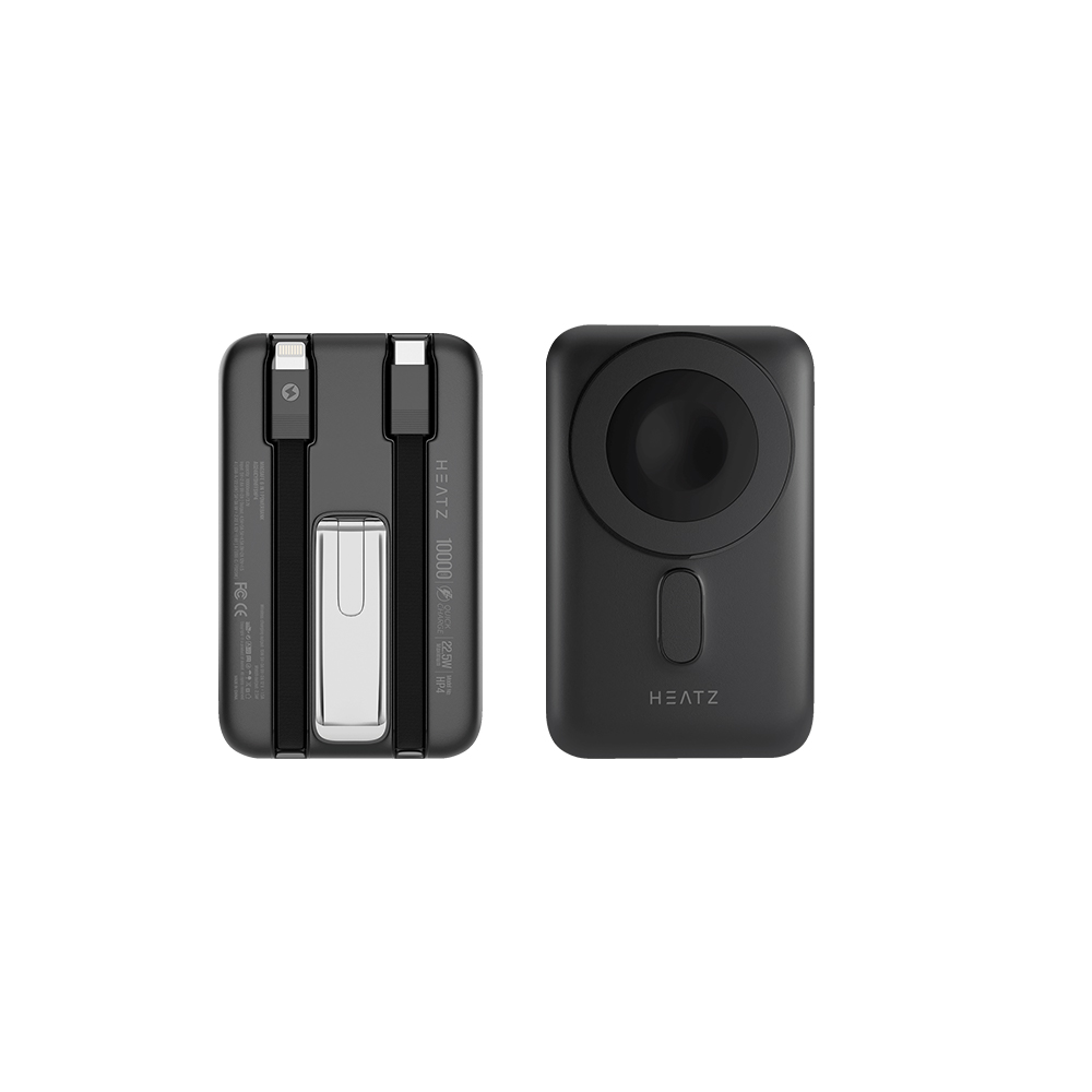 New Heatz (HP4) 10000mah Wireless Power Bank 6 IN 1 (Black) For Sale in Madina Zongo