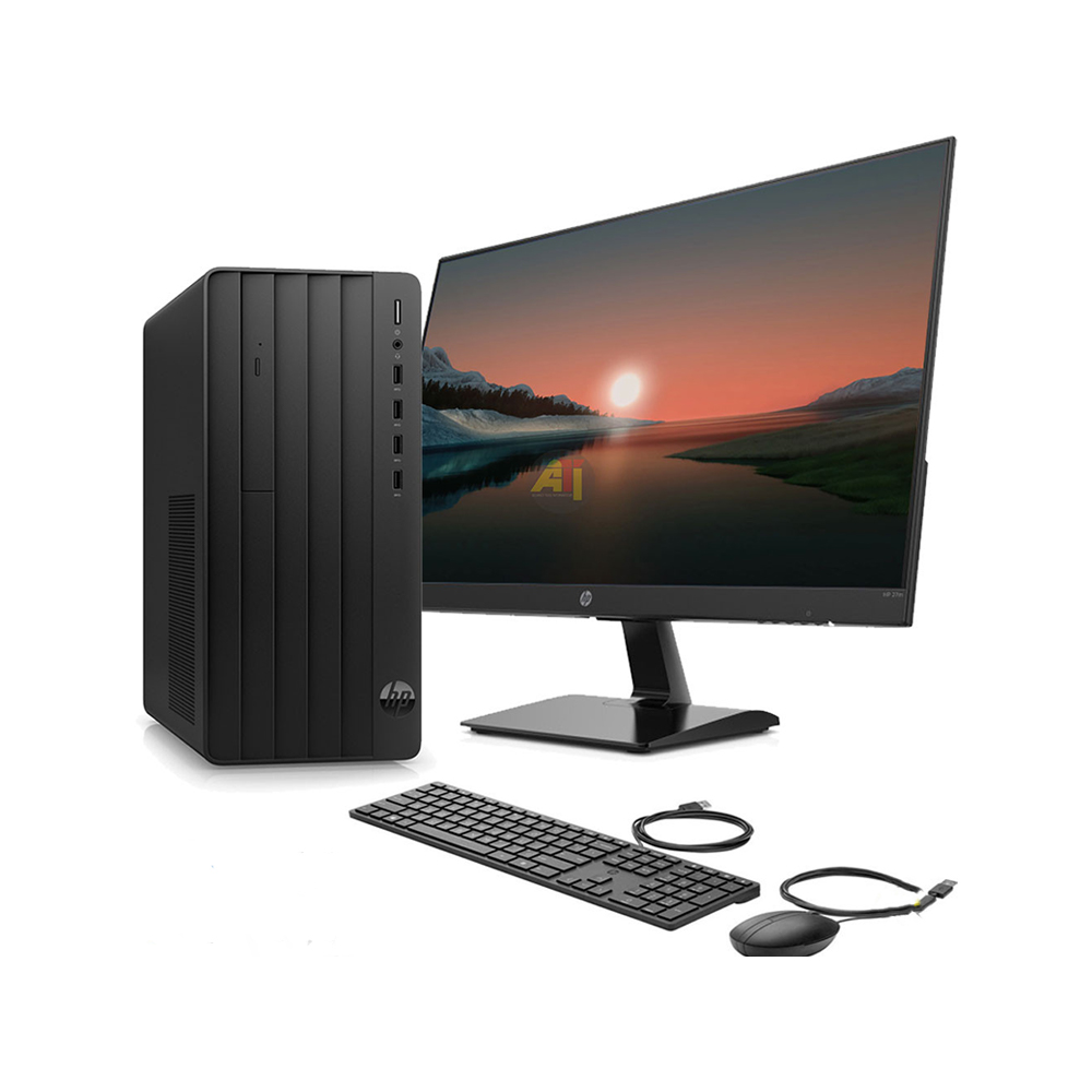 New HP 290 G9 Micro Tower Desktop Computer / Core i7 / 512GB -SSD / 8GB RAM / 12TH Gen / 21.45 INCHES WIDE MONITOR /Windows 11 (Black) For Sale in Madina Zongo